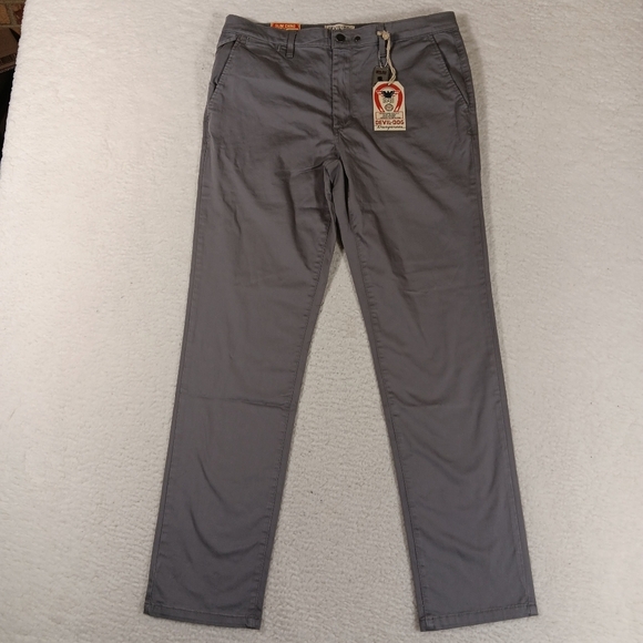 Devil Dog Other - Devil Dog Pants Mens 34x32 Gray Dungarees Slim Chino Straight Leg Dog Tag Nwt